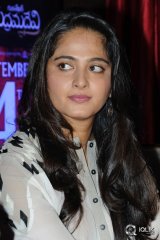 Anushka at Rudramadevi Movie Release Date Press Meet